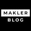 Makler Blog logo: a black rounded rectangle with the words MAKLER and BLOG stacked on a white background.